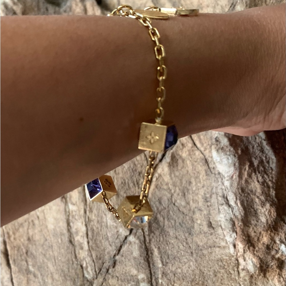 LOUIS VUITTON BRACELET GOLD & PURPLE - Picture 3 of 13